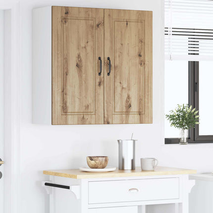 Väggskåp PORTO Artisan Ek 80 x 31 x 80 cm Konstruerat trä