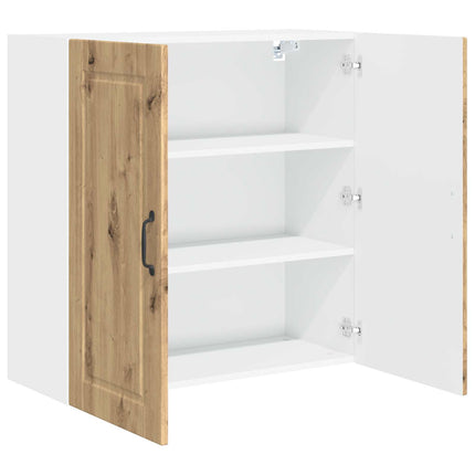 Väggskåp PORTO Artisan Ek 80 x 31 x 80 cm Konstruerat trä