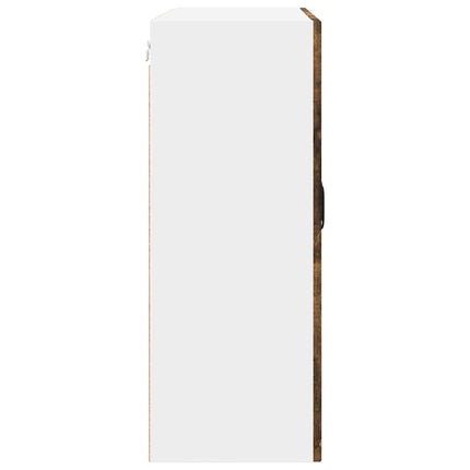 Väggglasförråd PORTO Rökt ek 80 x 31 x 80 cm Konstruerat trä