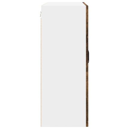 Väggglasförråd PORTO Rökt ek 80 x 31 x 80 cm Konstruerat trä