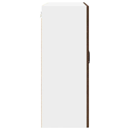 Väggglasförråd PORTO Brun Ek 80 x 31 x 80 cm Konstruerat trä