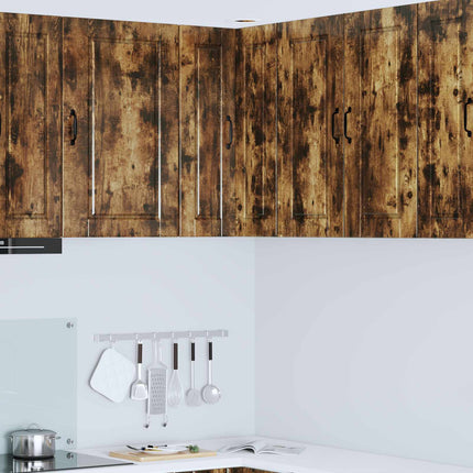 Vägghörnskåp PORTO Rökt ek 57 x 57 x 80 cm Konstruerat trä