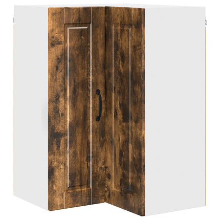 Vägghörnskåp PORTO Rökt ek 57 x 57 x 80 cm Konstruerat trä