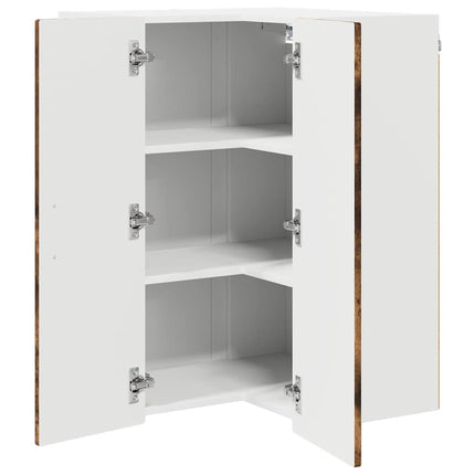 Vägghörnskåp PORTO Rökt ek 57 x 57 x 80 cm Konstruerat trä