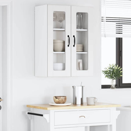 Väggglasförråd PORTO Vit 60 x 31 x 80 cm Konstruerat trä