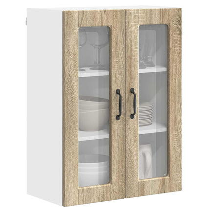 Väggglasförråd PORTO Sonoma-ek 60 x 31 x 80 cm Konstruerat trä