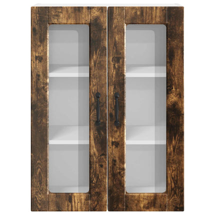 Väggglasförråd PORTO Rökt ek 60 x 31 x 80 cm Konstruerat trä