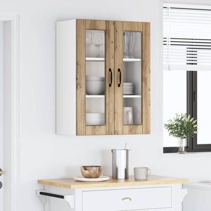 Väggglasförråd PORTO Artisan Ek 60 x 31 x 80 cm Konstruerat trä