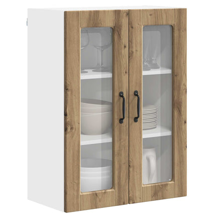 Väggglasförråd PORTO Artisan Ek 60 x 31 x 80 cm Konstruerat trä