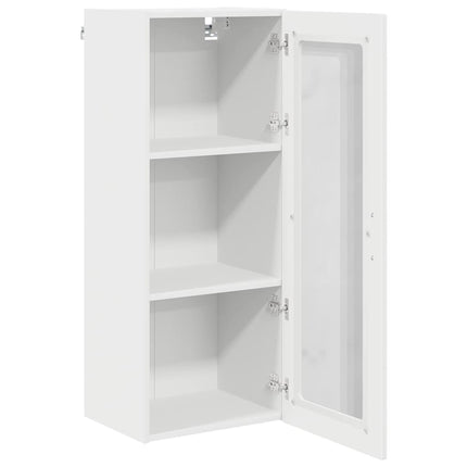 Väggglasförråd PORTO Vit 40 x 31 x 100 cm Konstruerat trä