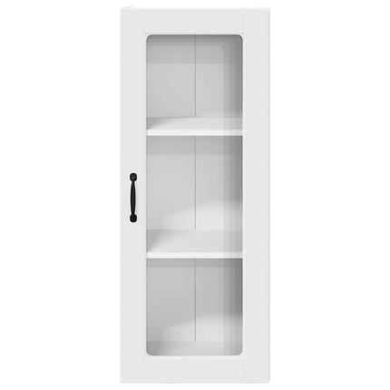 Väggglasförråd PORTO Vit 40 x 31 x 100 cm Konstruerat trä