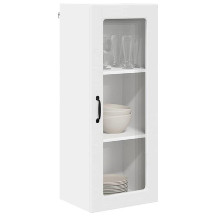 Väggglasförråd PORTO Vit 40 x 31 x 100 cm Konstruerat trä