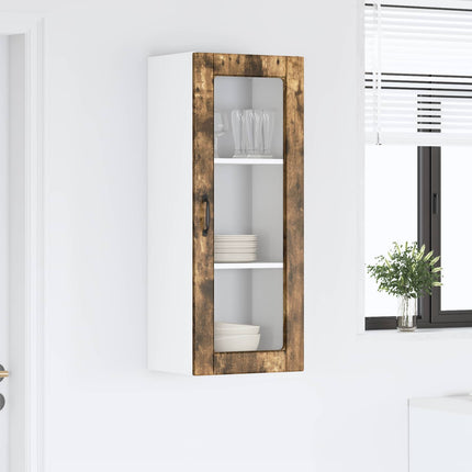 Väggglasförråd PORTO Rökt ek 40 x 31 x 100 cm Konstruerat trä