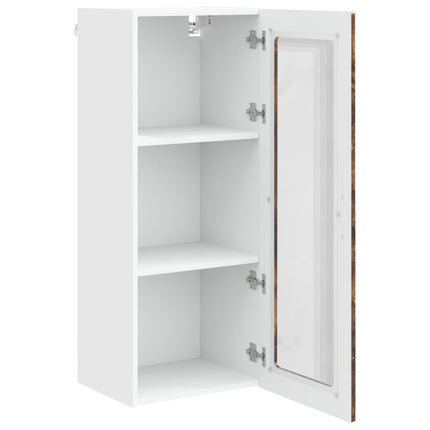 Väggglasförråd PORTO Rökt ek 40 x 31 x 100 cm Konstruerat trä