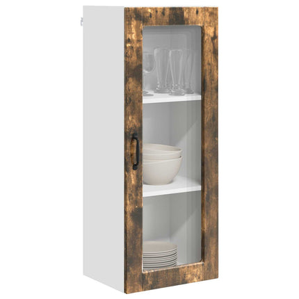 Väggglasförråd PORTO Rökt ek 40 x 31 x 100 cm Konstruerat trä