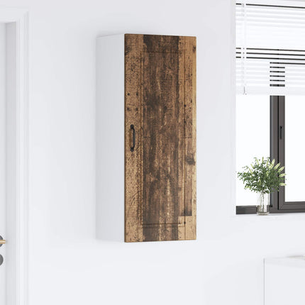 Väggskåp PORTO Gammalt trä 40 x 31 x 100 cm Konstruerat trä