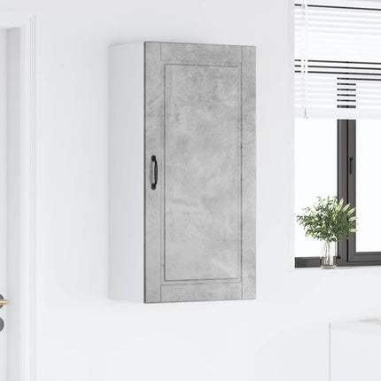 Väggskåp PORTO Betonggrå 50 x 31 x 100 cm Konstruerat trä