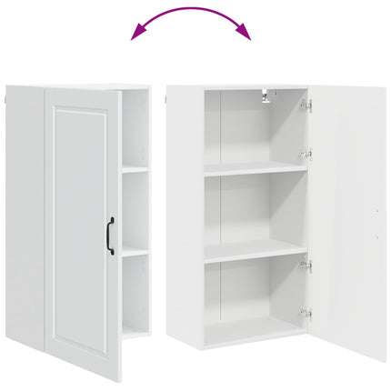Väggskåp PORTO Högblanka vita 50 x 31 x 100 cm Konstruerat trä