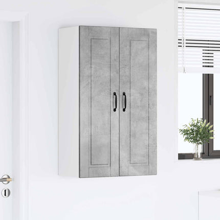 Väggskåp PORTO Betonggrå 60 x 31 x 100 cm Konstruerat trä