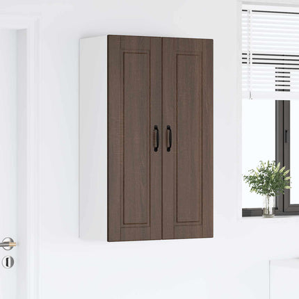 Väggskåp PORTO Brun Ek 60 x 31 x 100 cm Konstruerat trä
