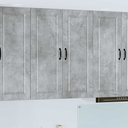 Väggskåp PORTO Betonggrå 80 x 31 x 100 cm Konstruerat trä