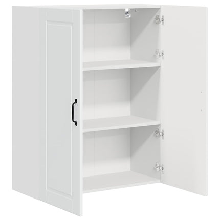 Väggskåp PORTO Högblanka vita 80 x 31 x 100 cm Konstruerat trä