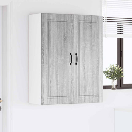 Väggskåp PORTO Grå Sonoma 80 x 31 x 100 cm Konstruerat trä