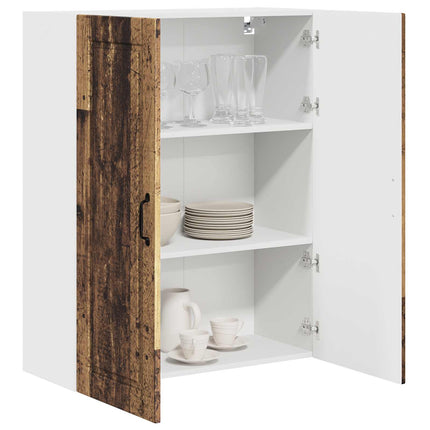Väggskåp PORTO Gammalt trä 80 x 31 x 100 cm Konstruerat trä