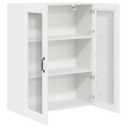 Väggglasförråd PORTO Vit 80 x 31 x 100 cm Konstruerat trä