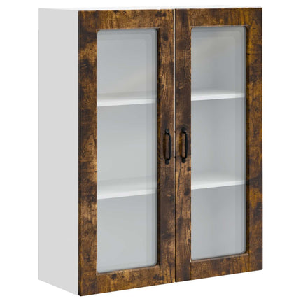 Väggglasförråd PORTO Rökt ek 80 x 31 x 100 cm Konstruerat trä