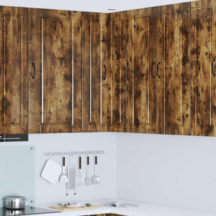 Vägghörnskåp PORTO Rökt ek 57 x 57 x 100 cm Konstruerat trä