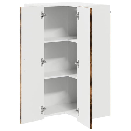 Vägghörnskåp PORTO Rökt ek 57 x 57 x 100 cm Konstruerat trä