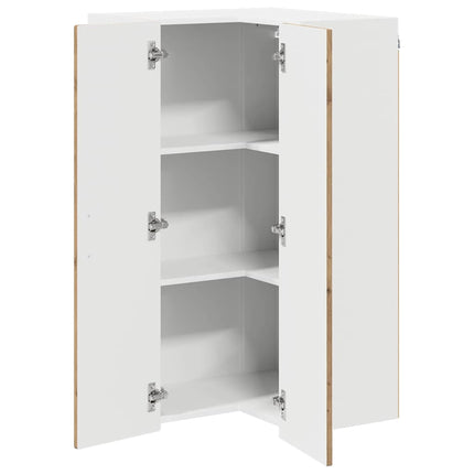 Vägghörnskåp PORTO Artisan Ek 57 x 57 x 100 cm Konstruerat trä
