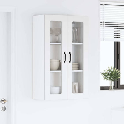 Väggglasförråd PORTO Vit 60 x 31 x 100 cm Konstruerat trä