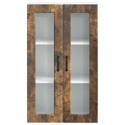 Väggglasförråd PORTO Rökt ek 60 x 31 x 100 cm Konstruerat trä
