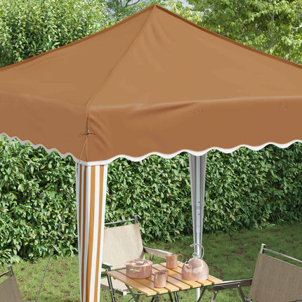 Pop-up Partytält 195 x 195 x 245 cm Beige Oxford Tyg
