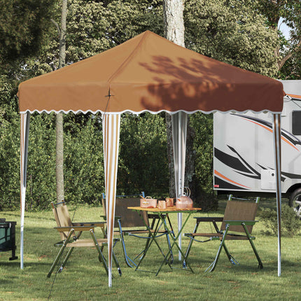 Pop-up Partytält 195 x 195 x 245 cm Beige Oxford Tyg