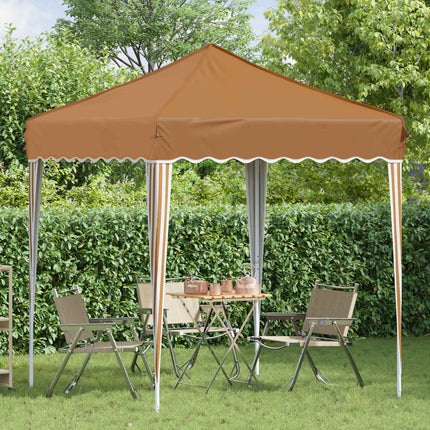 Pop-up Partytält 195 x 195 x 245 cm Beige Oxford Tyg