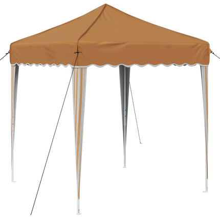 Pop-up Partytält 195 x 195 x 245 cm Beige Oxford Tyg