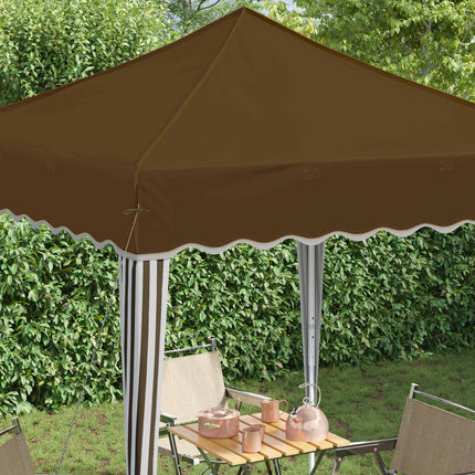Pop-up Partytält 195 x 195 x 245 cm Taupe Oxford Tyg