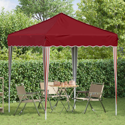 Pop-up Partytält 195 x 195 x 245 cm Vinröd Oxford Tyg