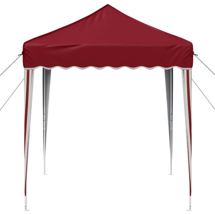 Pop-up Partytält 195 x 195 x 245 cm Vinröd Oxford Tyg