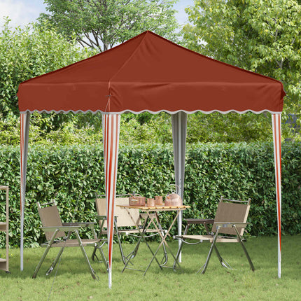Pop-up Partytält 195 x 195 x 245 cm Terracotta Oxford Tyg