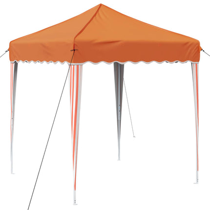 Pop-up Partytält 195 x 195 x 245 cm Orange Oxford Tyg
