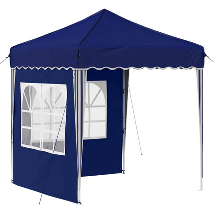 Pop-up Partytält 195 x 195 x 245 cm Blå Oxford Tyg