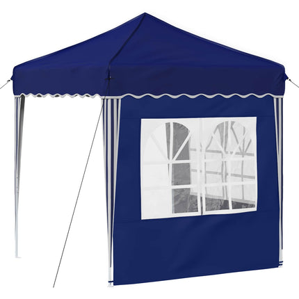 Pop-up Partytält 195 x 195 x 245 cm Blå Oxford Tyg