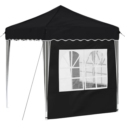 Pop-up Partytält 195 x 195 x 245 cm Antracit Oxford Tyg
