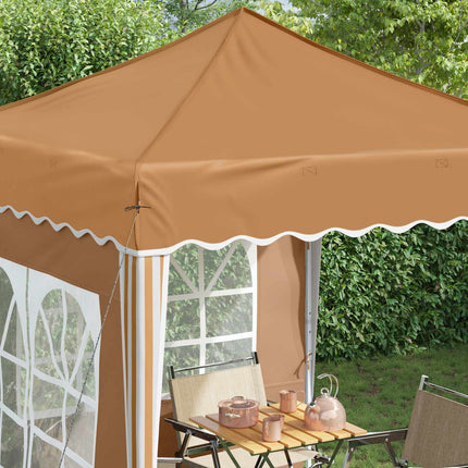 Pop-up Partytält 195 x 195 x 245 cm Beige Oxford Tyg