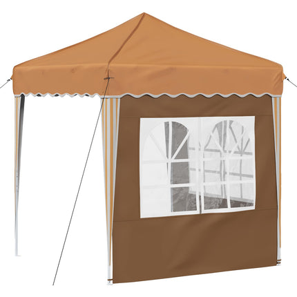 Pop-up Partytält 195 x 195 x 245 cm Beige Oxford Tyg