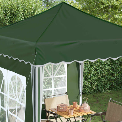 Pop-up Partytält 195 x 195 x 245 cm Grön Oxford Tyg